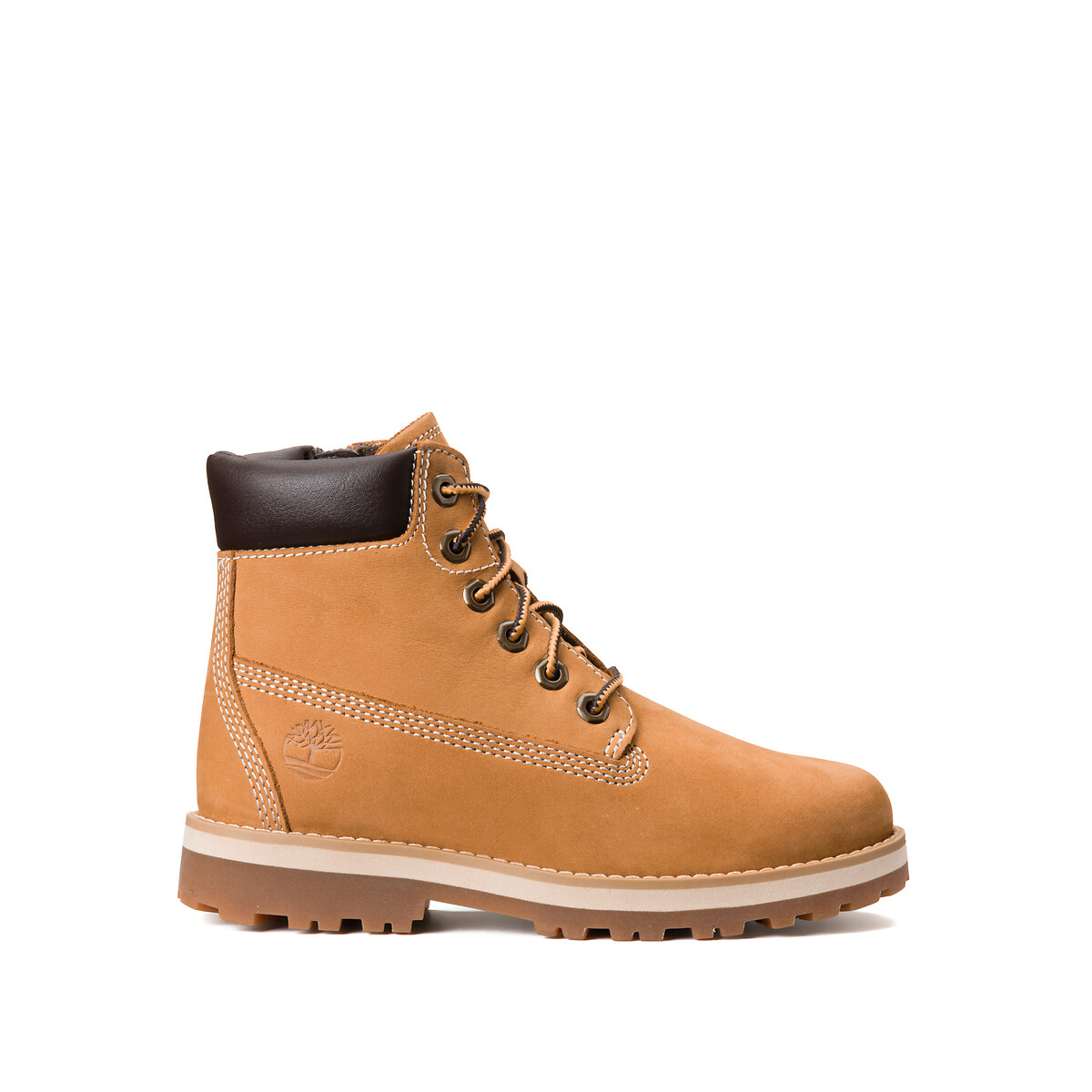 Bottines à lacets avec zip COURMA KID MID LACE miel, TIMBERLAND