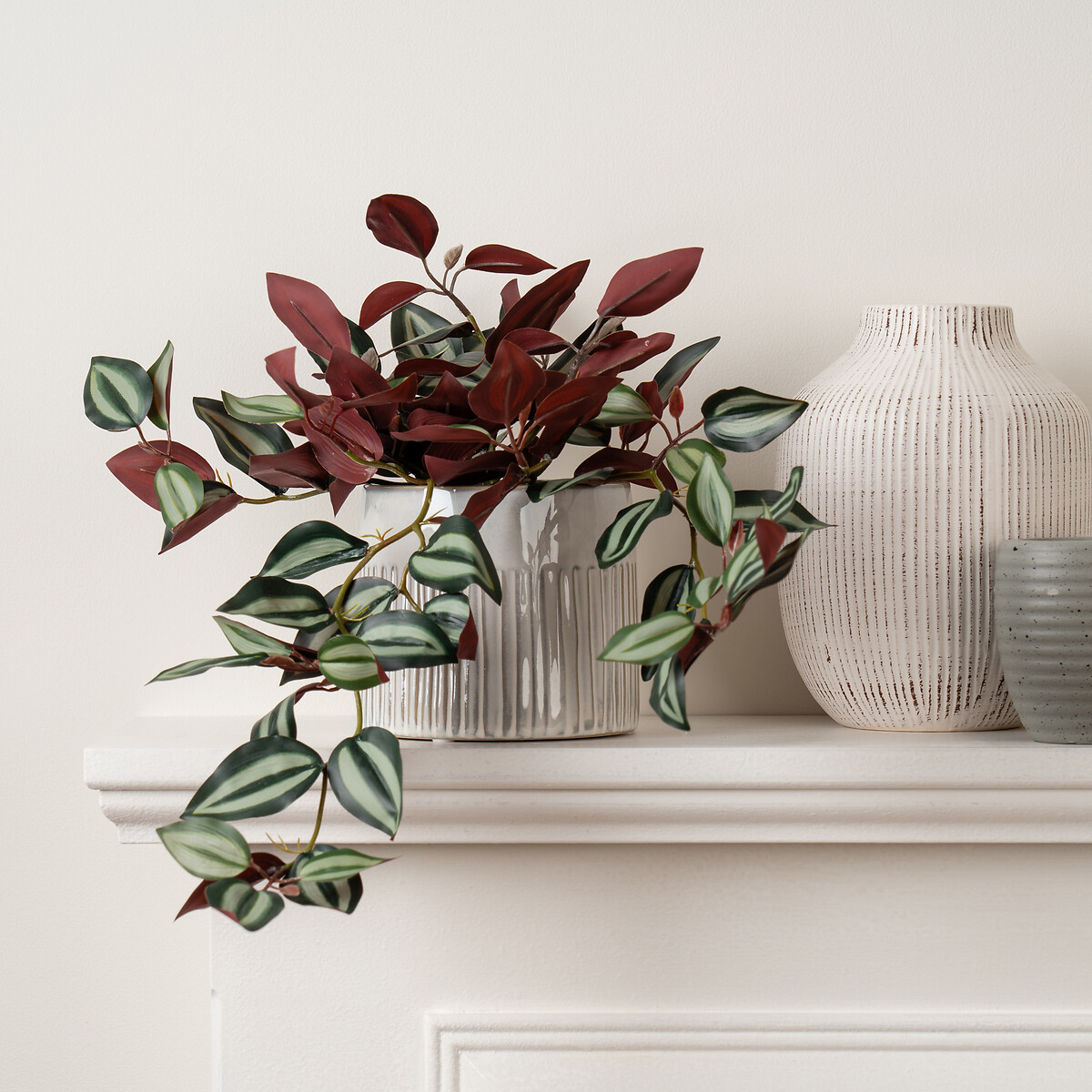 Artificial Violet Trailing Tradescantia Zebrina "Wandering Dude" Plant purple, SO'HOME