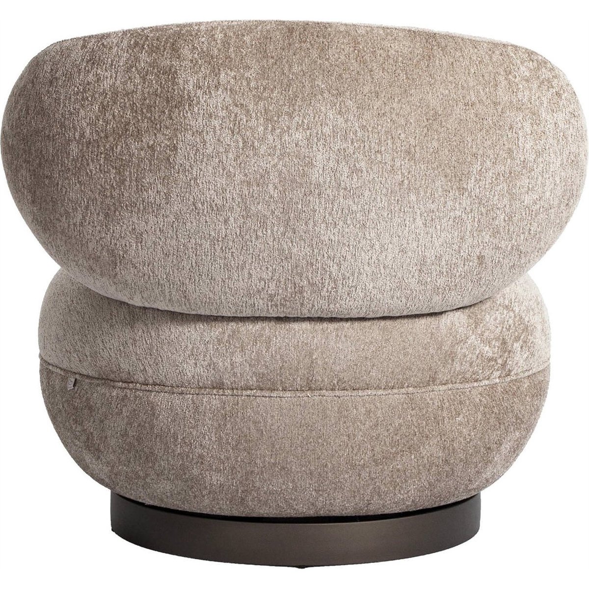 Fauteuil lounge pivotant ignifugé sable, RECOLLECTION