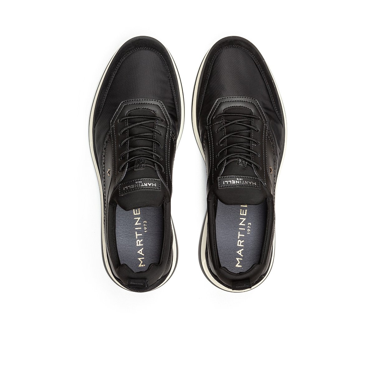 Baskets cuir Walden black, MARTINELLI