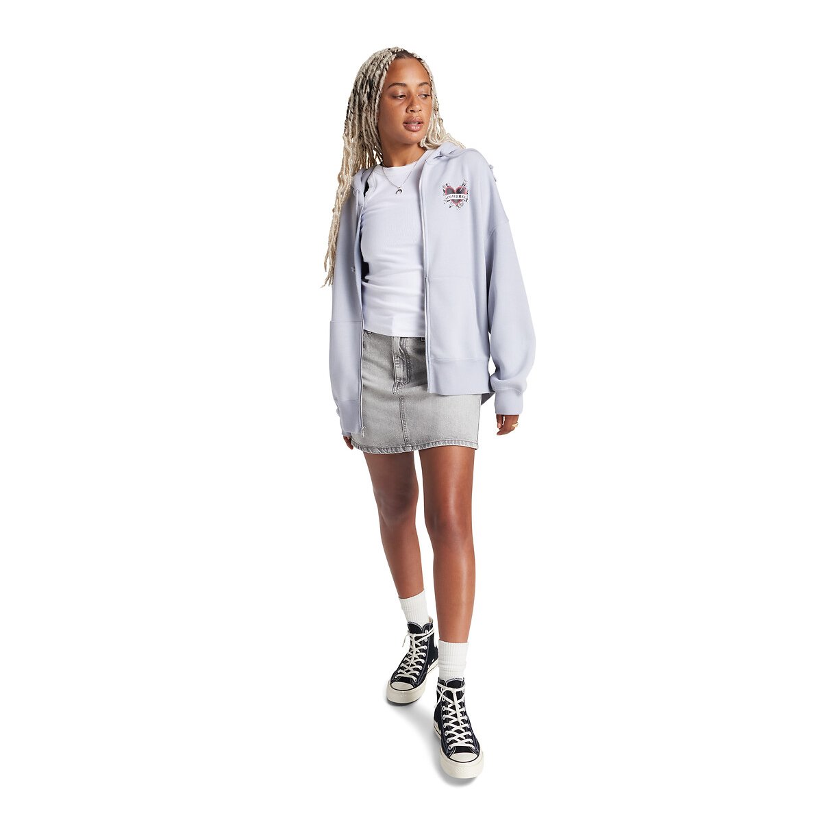 Skate Graphic Hoodie purple, CONVERSE
