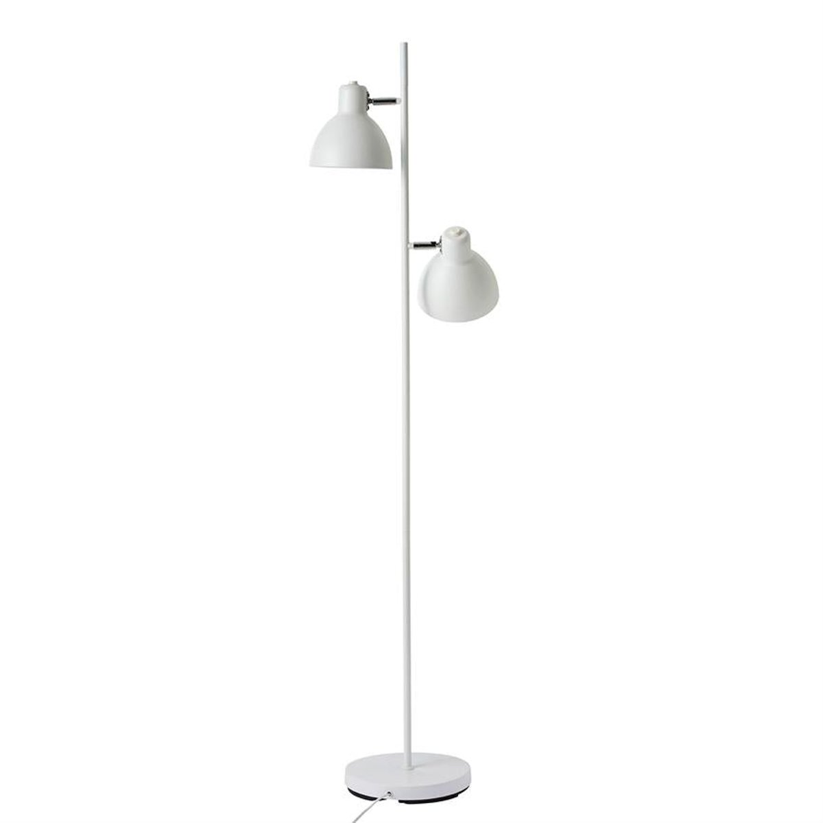 Lampadaire en Métal à deux points lumineux SKAGEN blanc, DYBERG LARSEN