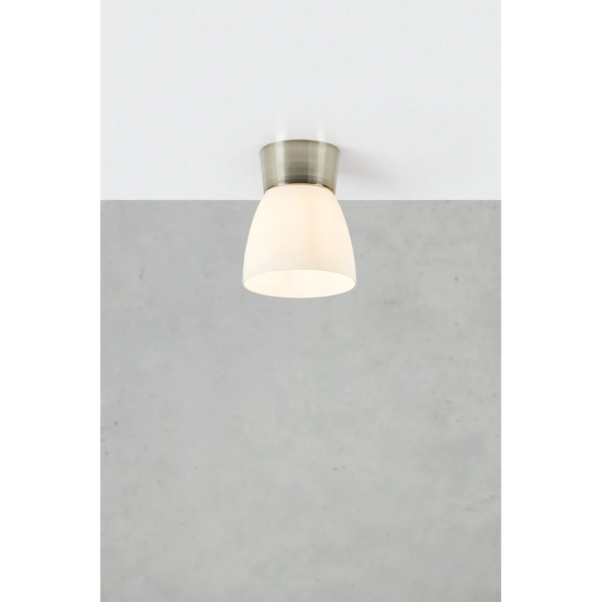 Plafonnier en verre NERJA argent, MARKSLOJD