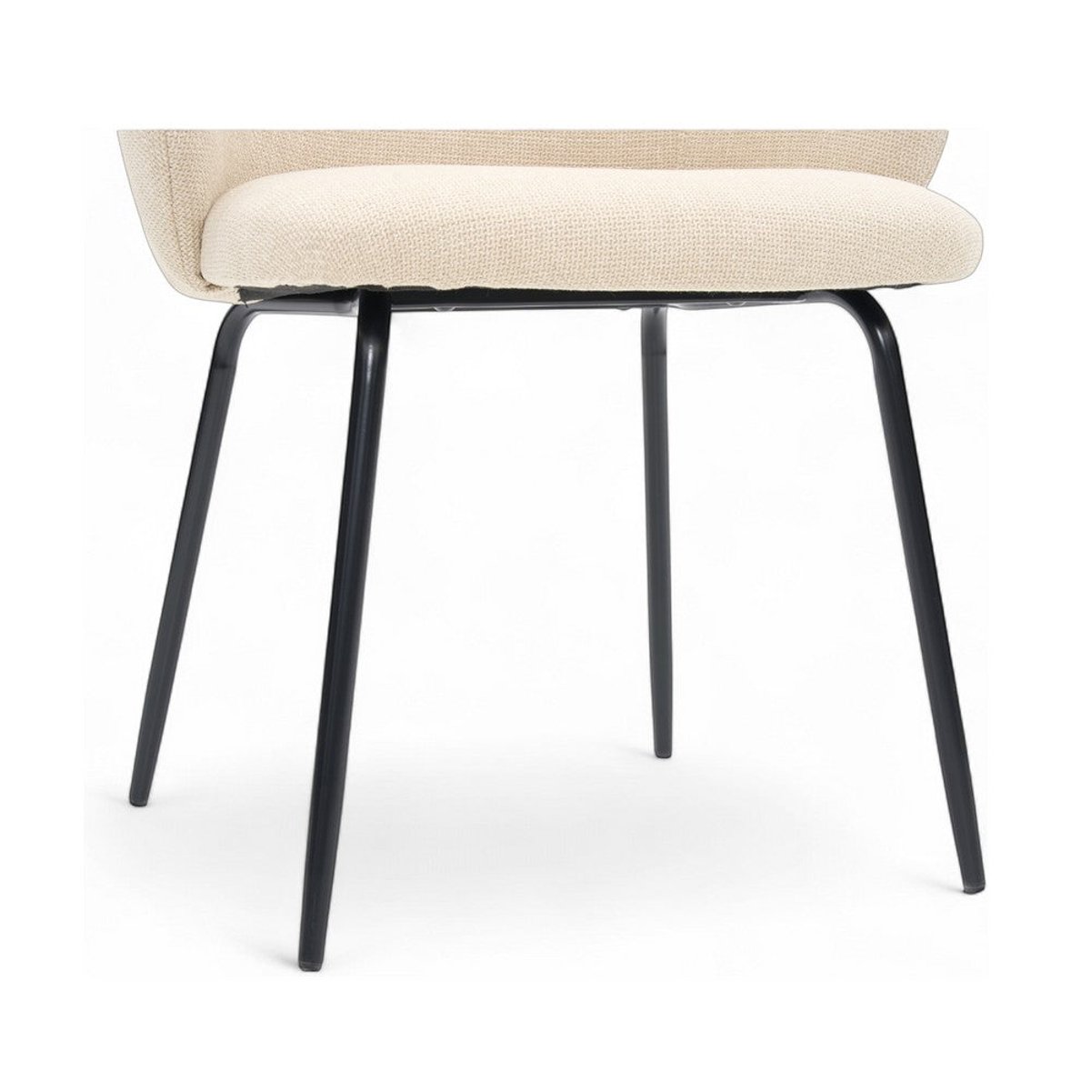 Chaise repas tissu écru ecru, ZAGO