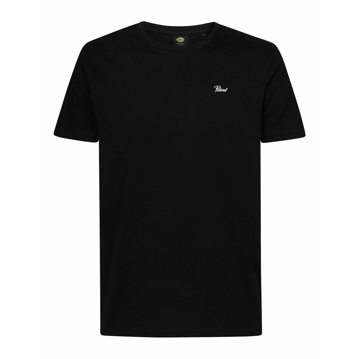 Lot de 3 T-shirts unis col rond noir, PETROL INDUSTRIES