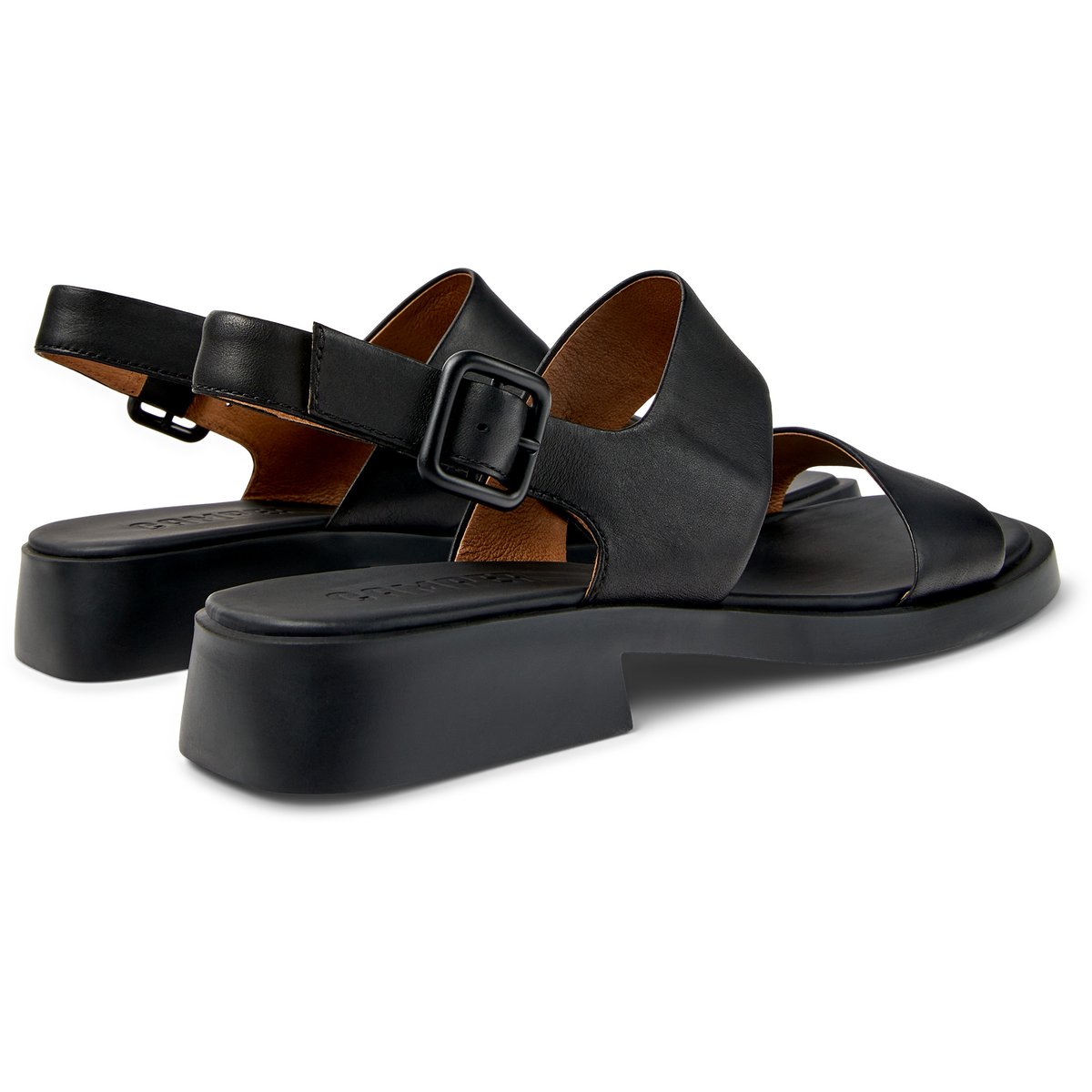 Sandales en cuir ultrasouple Dana noir, CAMPER