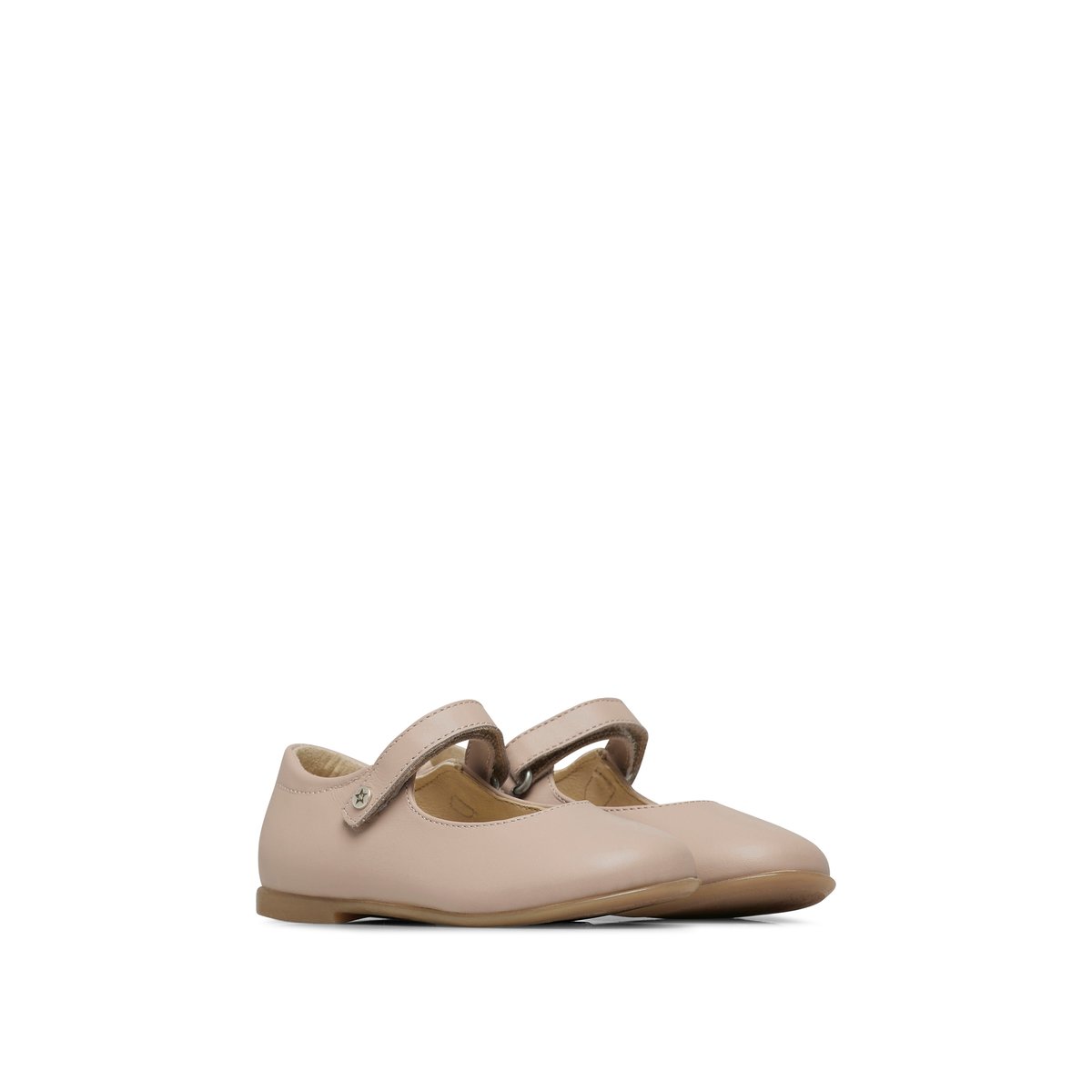 Ballerines en cuir avec scratch DARLING rose antique, NATURINO