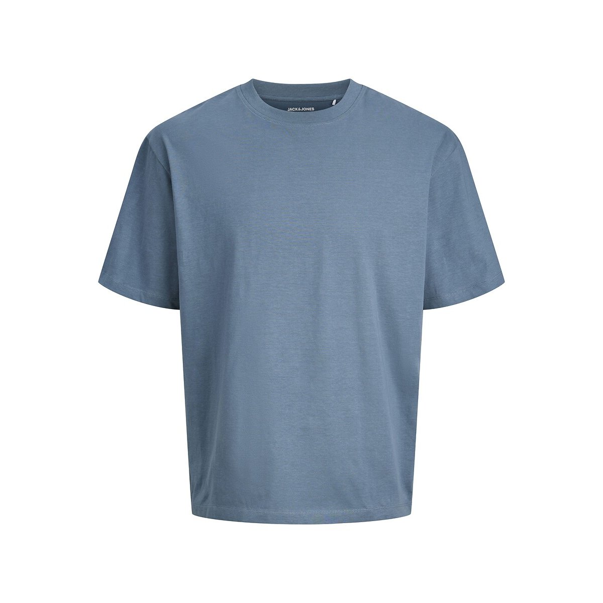 T-shirt coton organique bleu, JACK & JONES