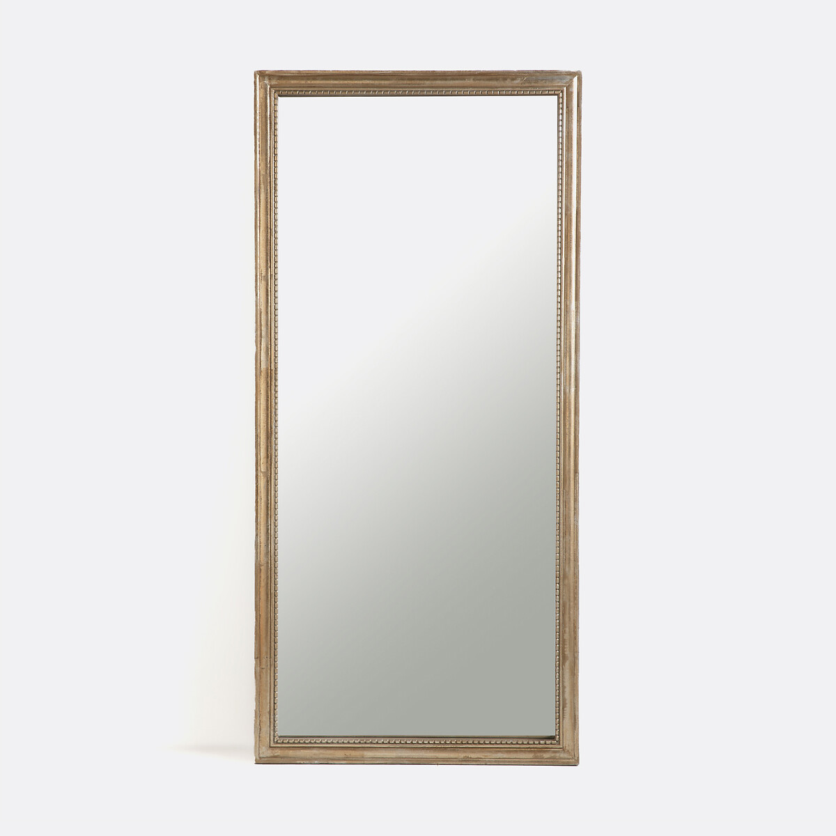 Miroir rectangulaire en manguier massif, largeur 80 x hauteur170 cm, Afsan doré vieilli, LA REDOUTE INTERIEURS