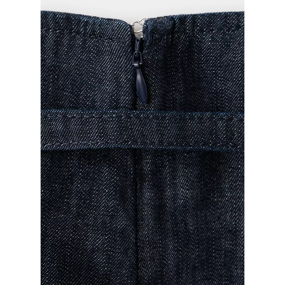 Jupe-short en denim avec ceinture bleu, MANGO