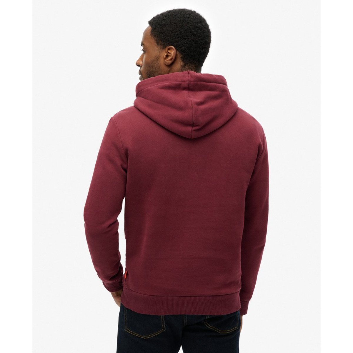 Sweat à capuche  Sun Tab rouge porto, SUPERDRY