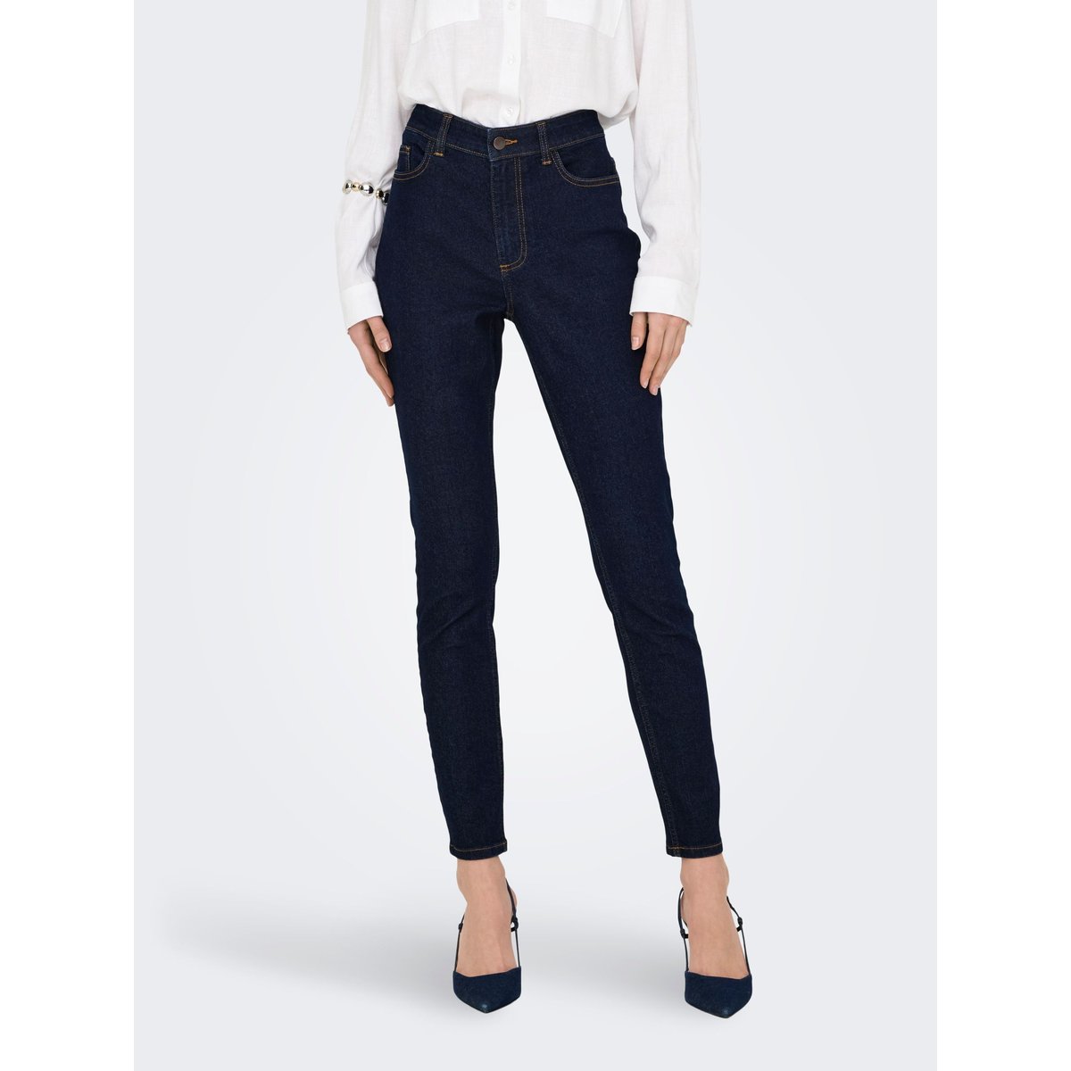 Jean Skinny dark blue denim, JDY