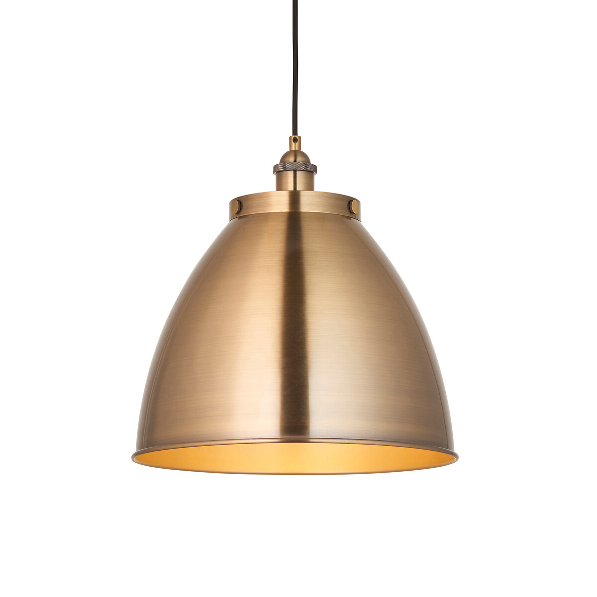 Franklyn Large Industrial-Style Adjustable Pendant Light aged brass, ÉDITÉ