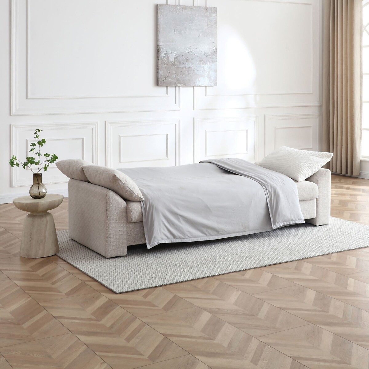 Estelle Textured Chenille Sofabed natural, ÉDITÉ