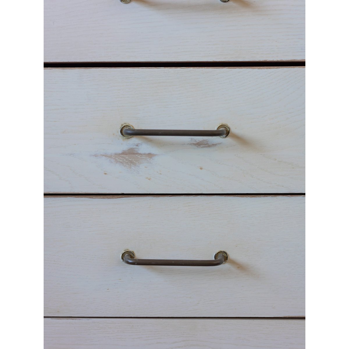 Commode blanc patiné Garance N°746 - Bon état blanc, DEBONGOUT