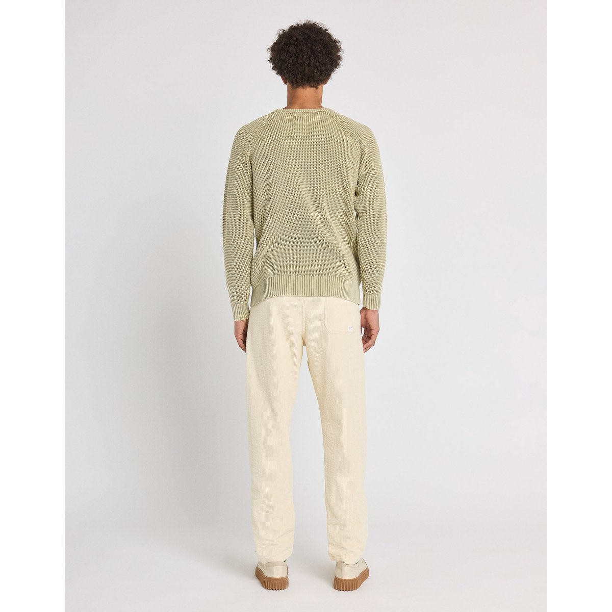 PANTALON LOOSE VELOURS CREAM crème, PULLIN
