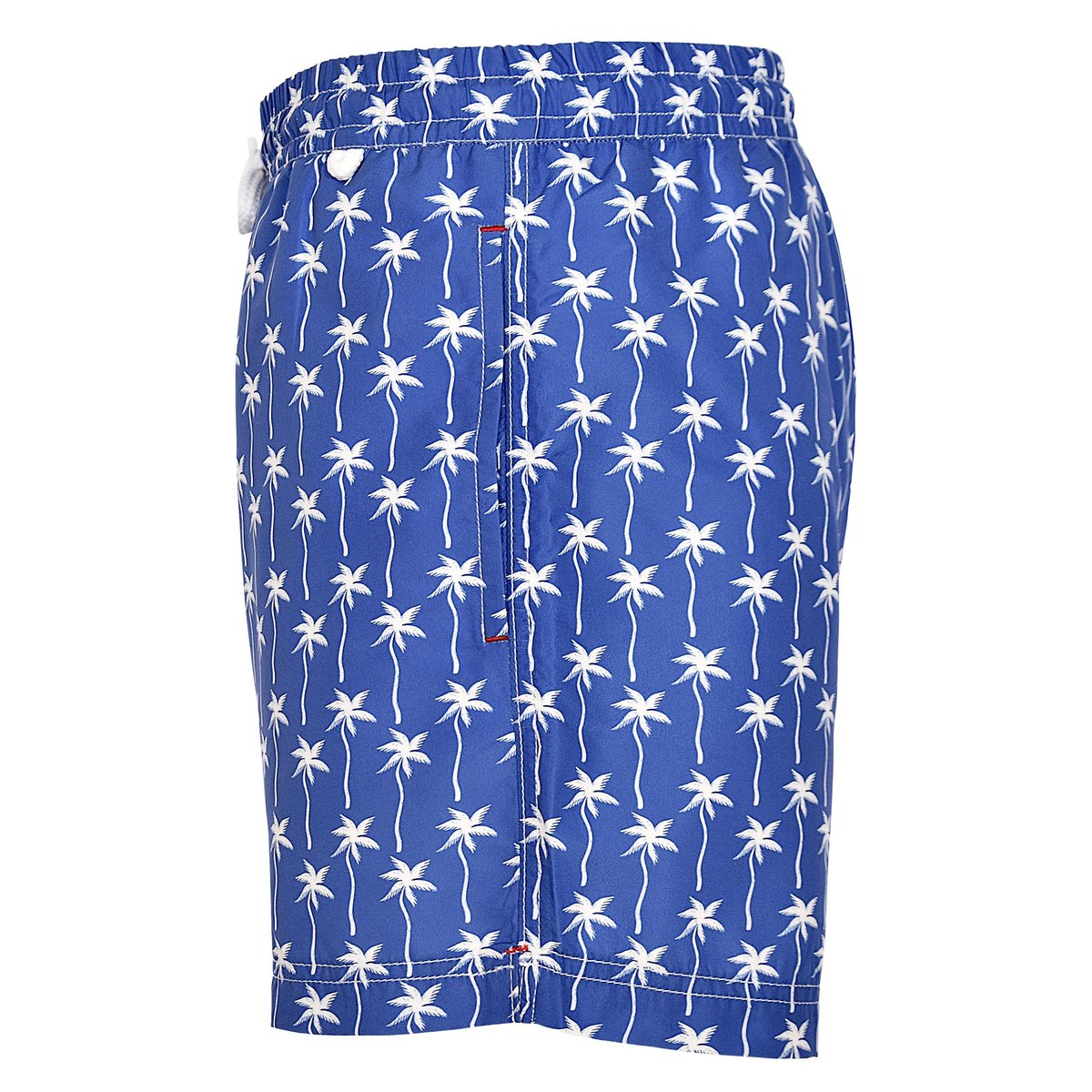 Short de bain Montauk 2678 white palms bleu, LES LOULOUS DE LA PLAGE