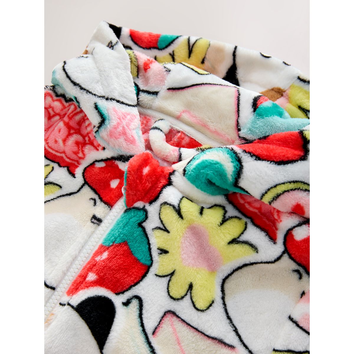 Combinaison en polaire squishmallow rouge et écru, NEXT
