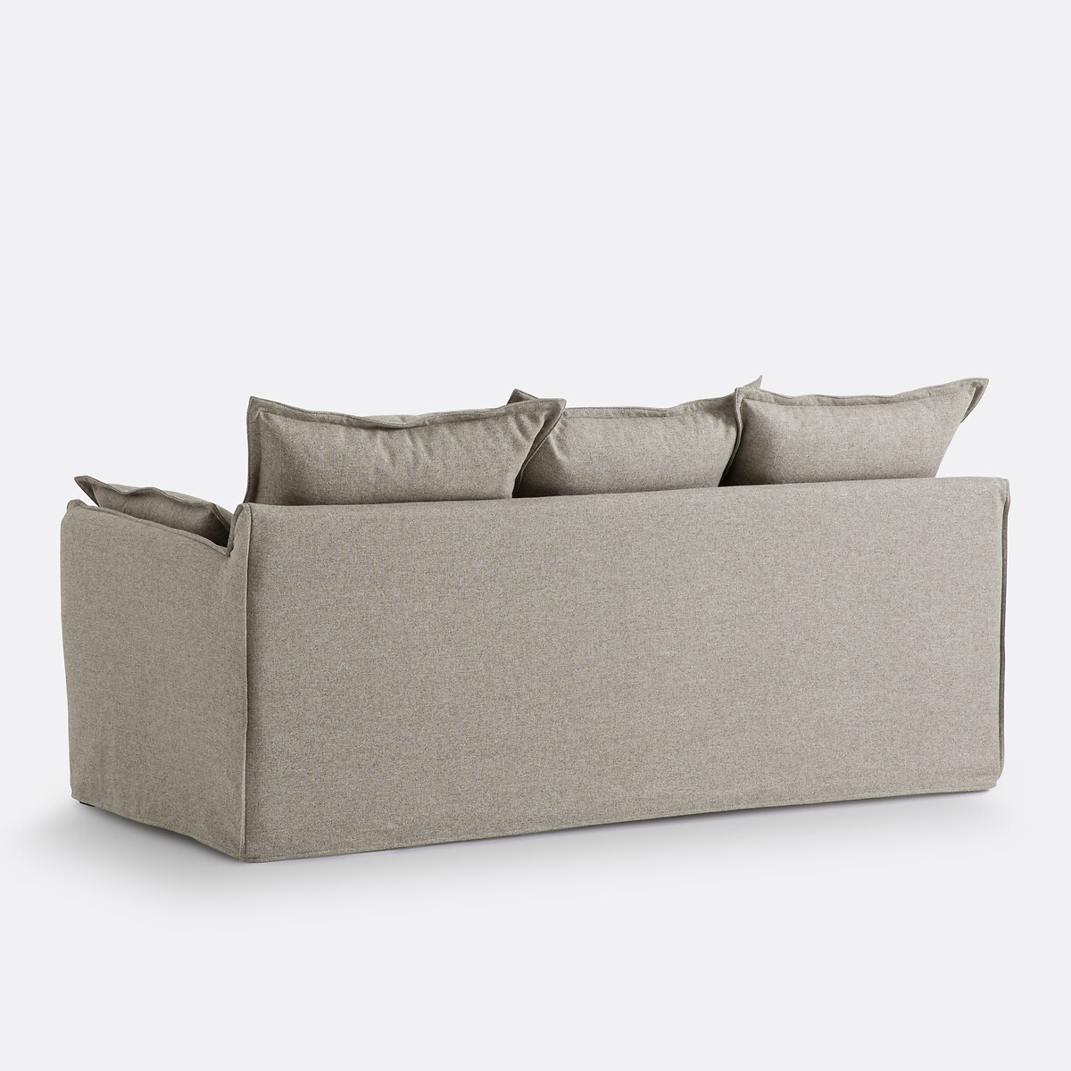 Canapé 2, 3 ou 4 places, convertible, matelas 6cm, dehoussable, polyester, ODNA  vert grisé, LA REDOUTE INTERIEURS