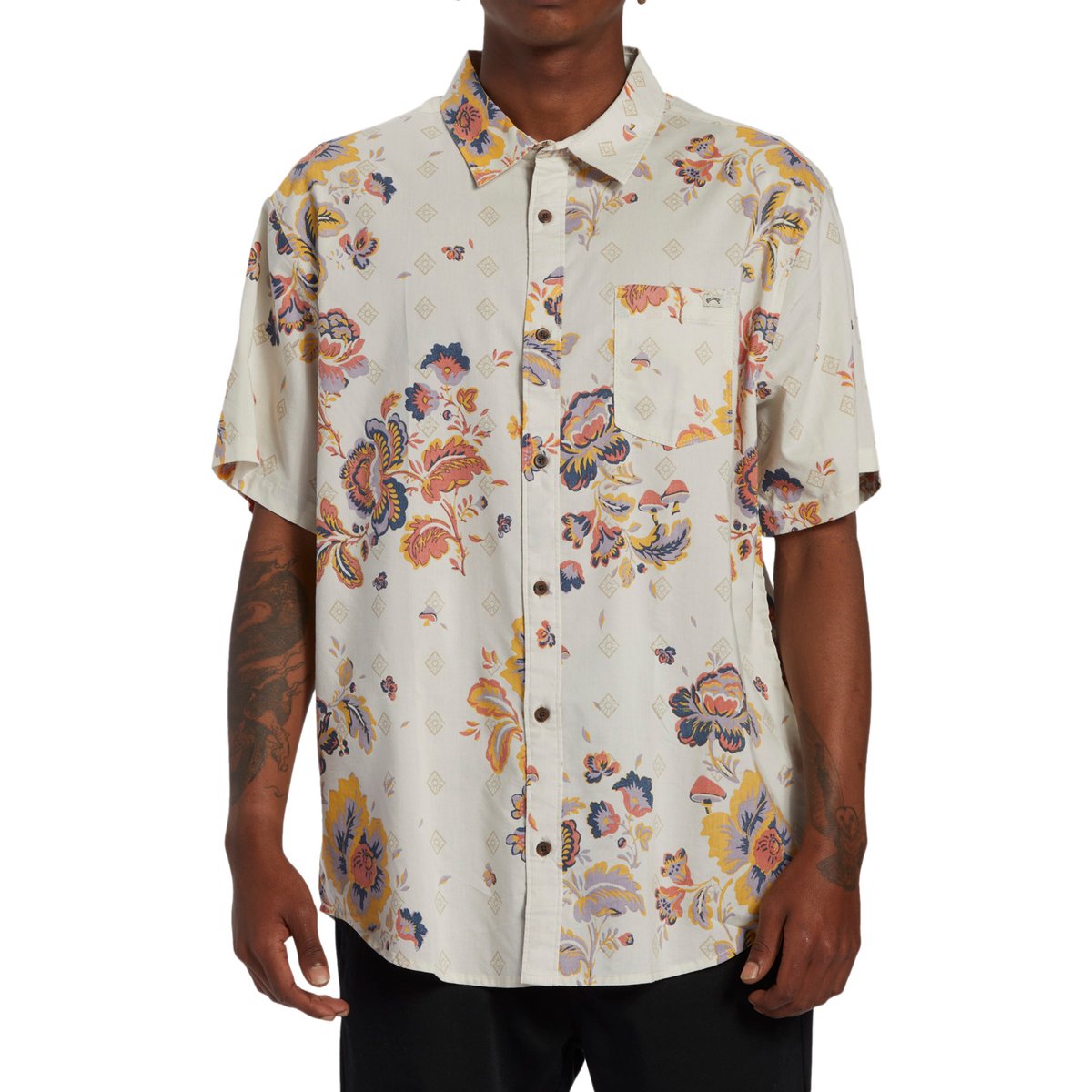 Chemise manches courtes SUNDAYS marron taupe, BILLABONG