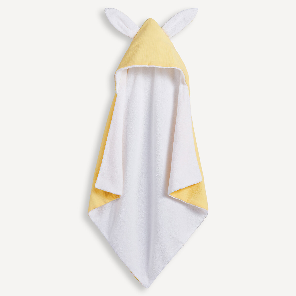 Cape de bain gaze de coton 380 g/m2, Kumla jaune pastel, LA REDOUTE INTERIEURS