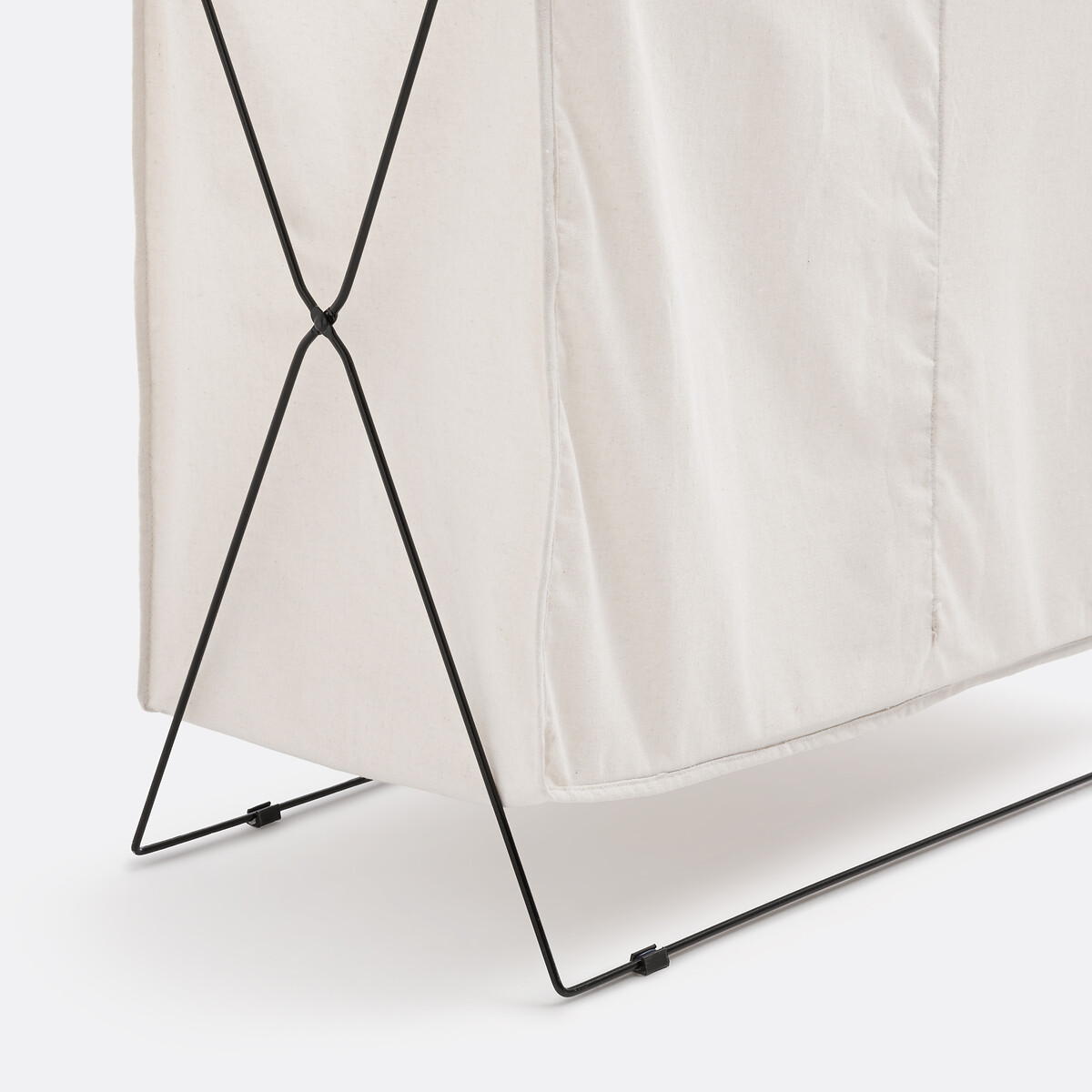 Panier à linge double compartiment, Silmo blanc/noir, LA REDOUTE INTERIEURS