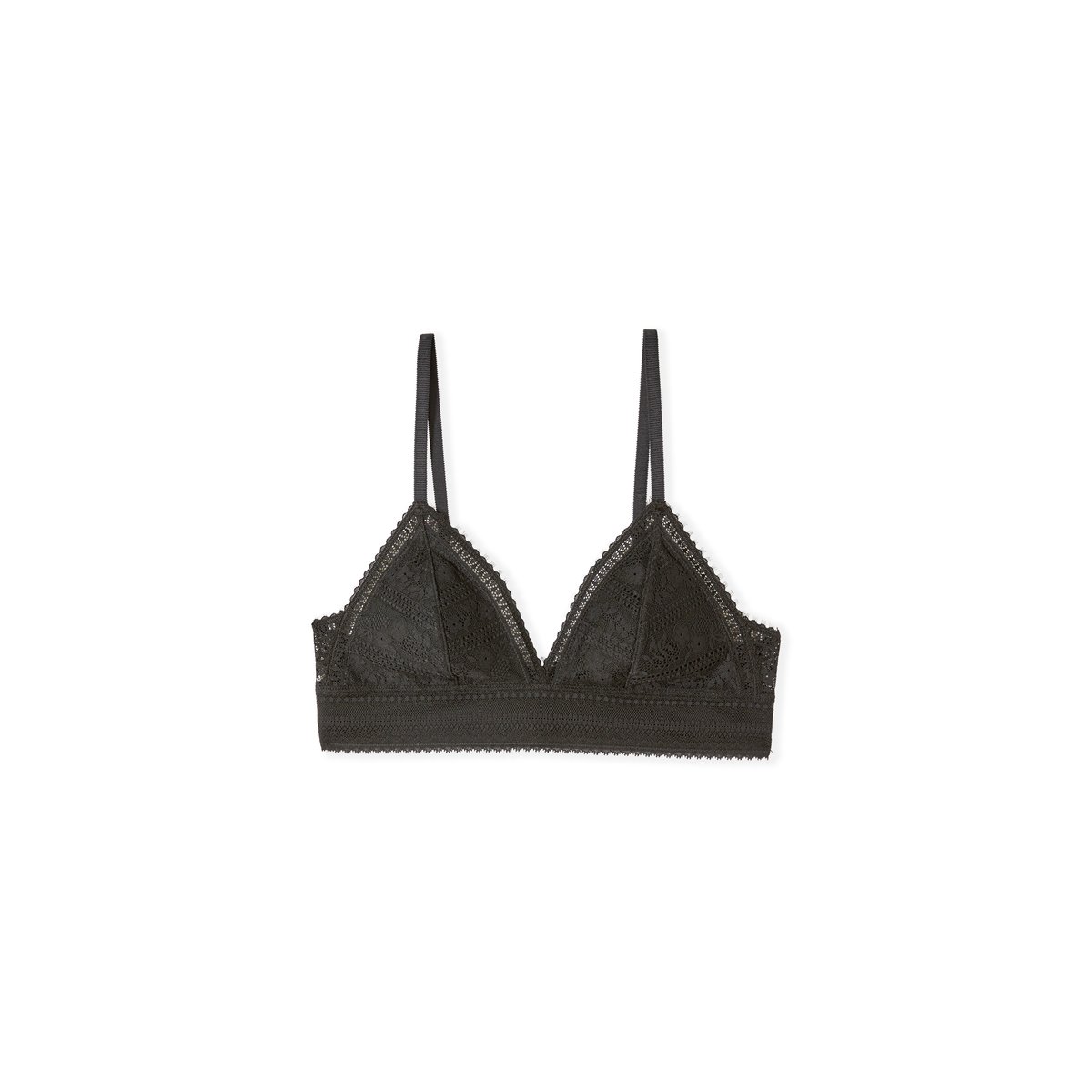 Soutien-gorge N.8 - Le triangle sans armatures en dentelle AURA noir, ETAM