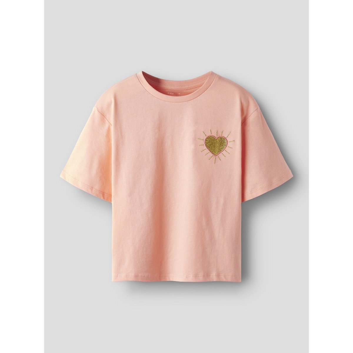 T-shirt manches courtes orange clair, NAME IT