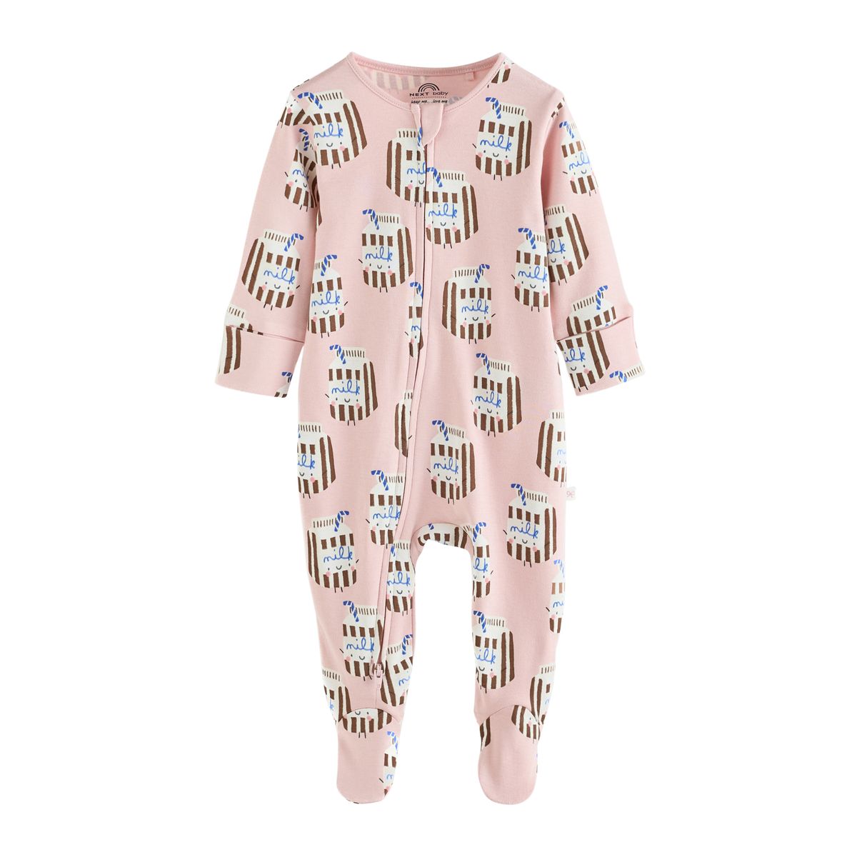 Dors-bien à zip double sens bébé, lot de 3 brunch bleu, NEXT