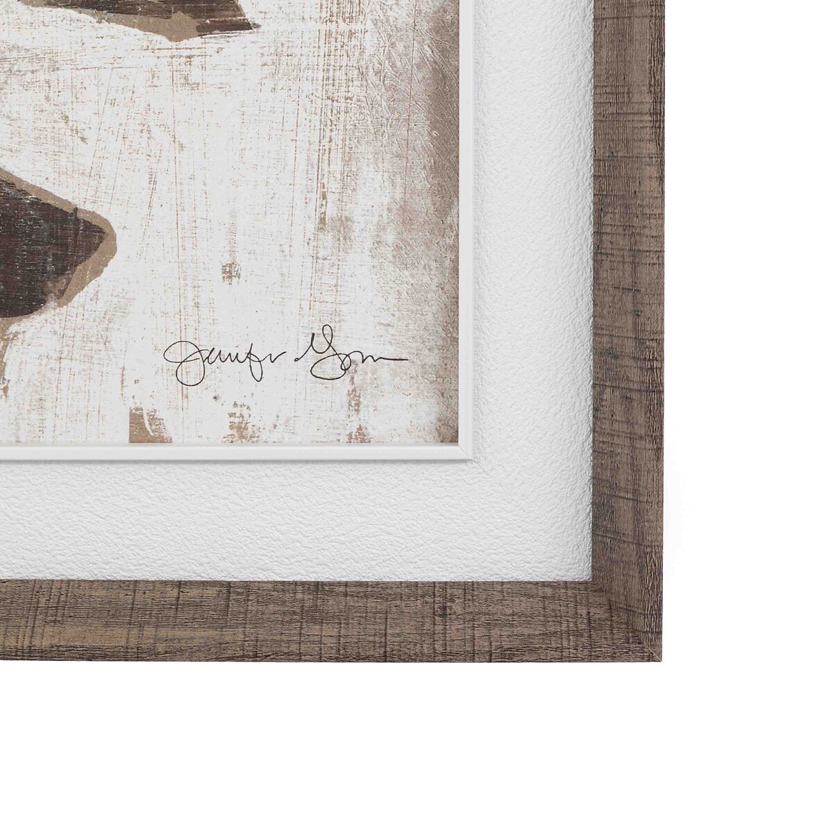 Set of 2 Foliage & Form Framed Canvas white, ÉDITÉ