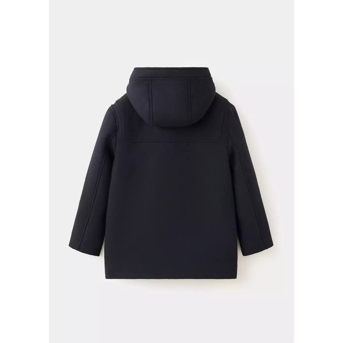Manteau laine mélangée capuche bleu marine, MANGO KIDS