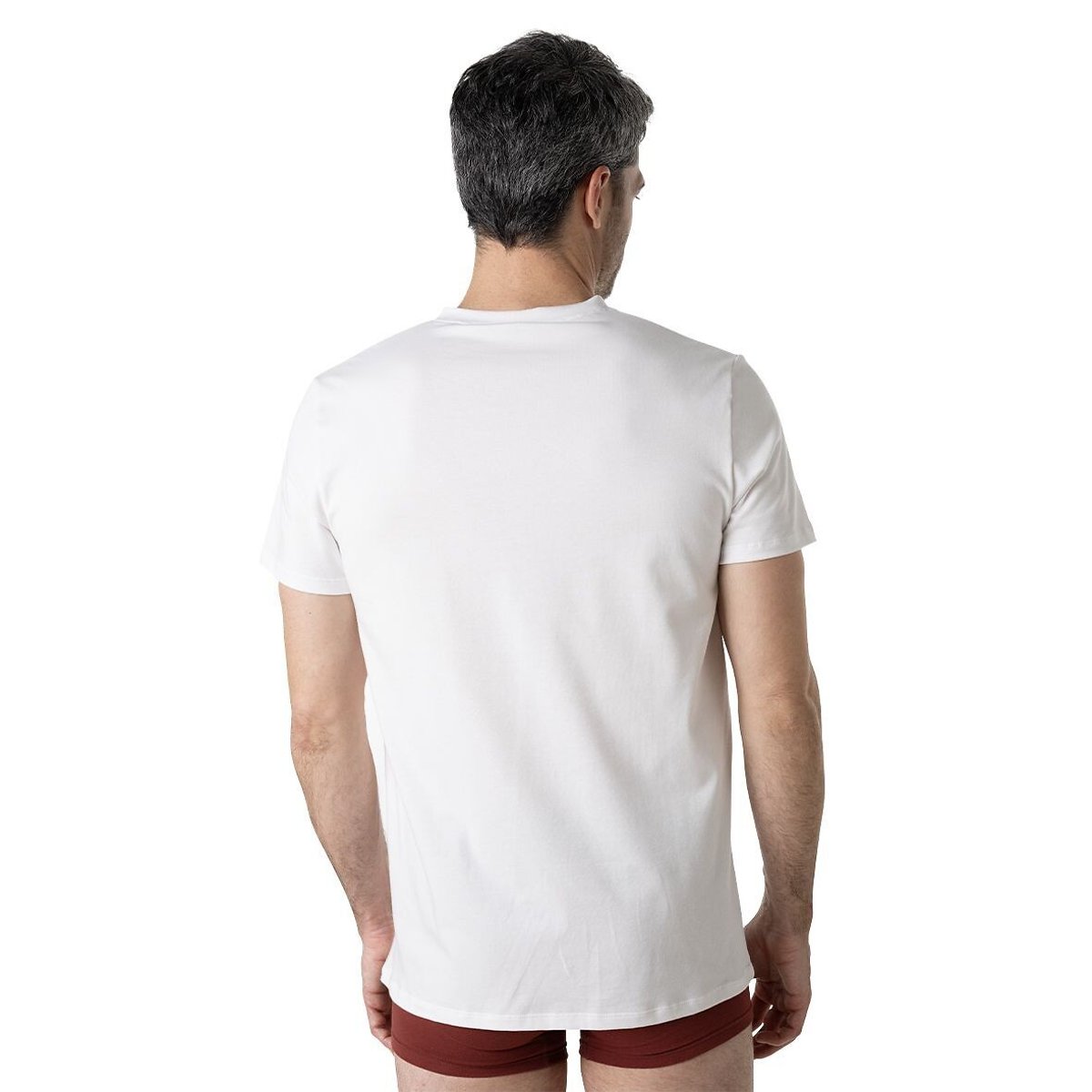 T-shirt col V homme Fait en France Eminence blanc, EMINENCE