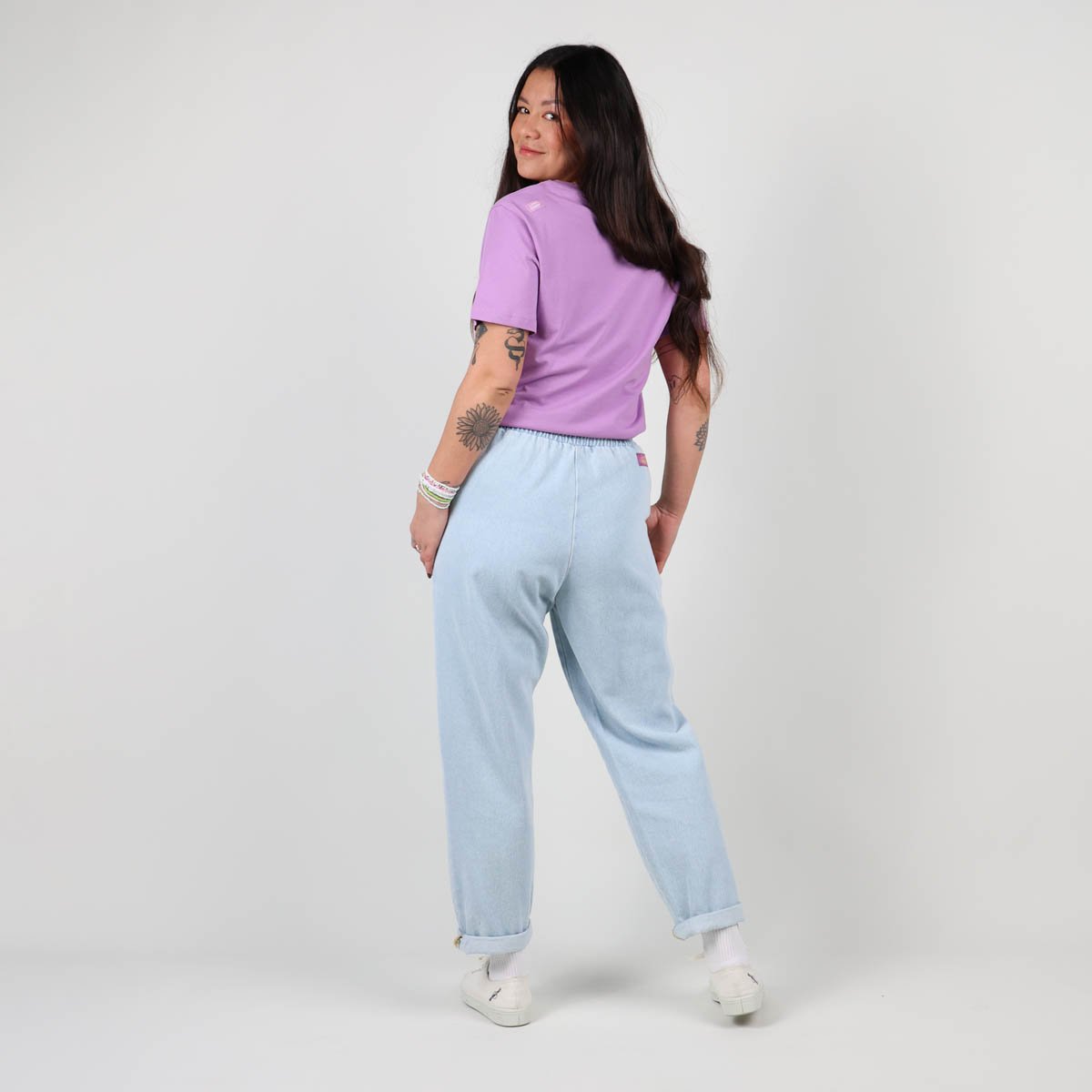 Tee-shirt uni décolleté brodé TARTAS waterlily, OXBOW