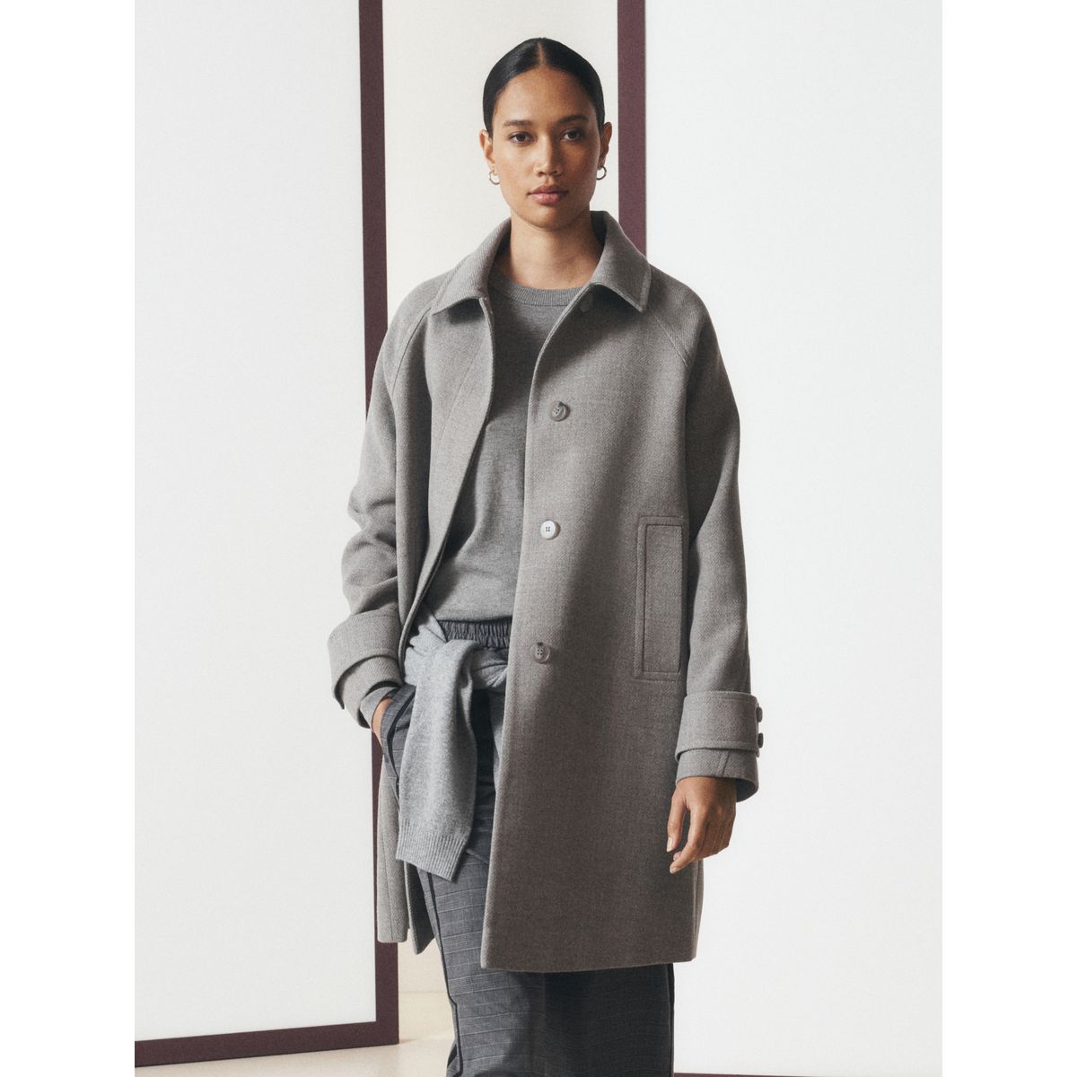 Manteau dolly classique gris, NEXT