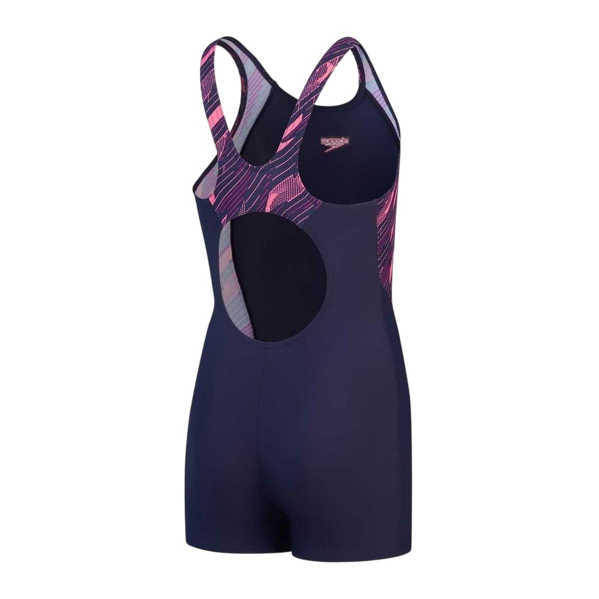 Maillot de bain shorty motif/style imprimé graphique HYPERBOOM bleu marine / rose imprimé graphique, SPEEDO