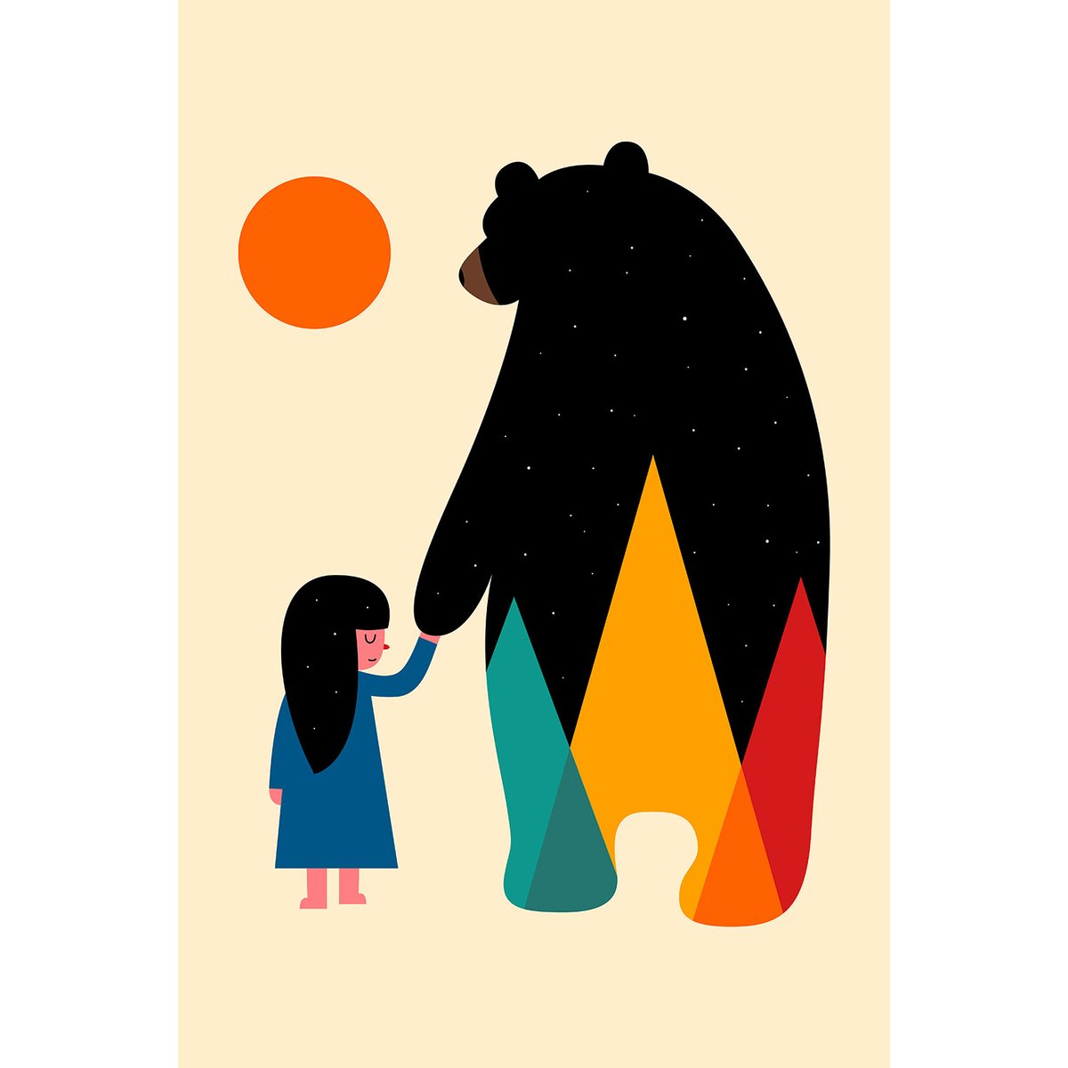 Tableau enfant go home toile imprimée, HEXOA