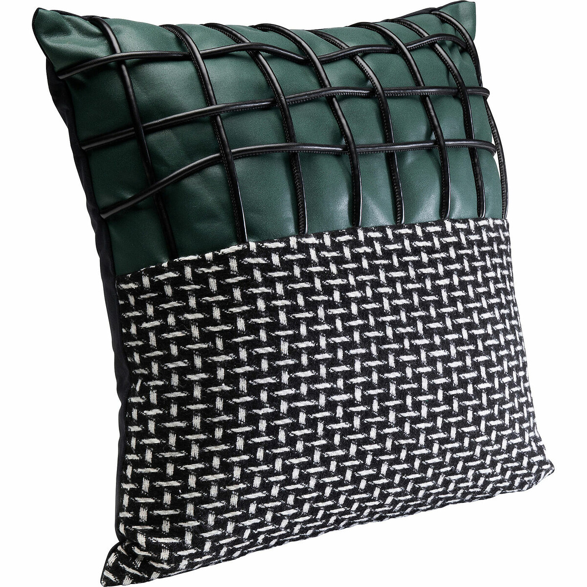 Coussin Ella Duo 45x45cm noir, KARE DESIGN