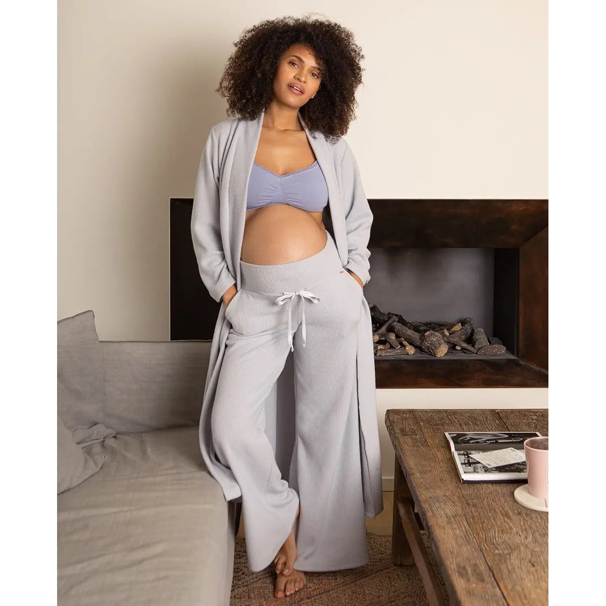 Brassière de grossesse et d'allaitement Organic bleuet, CACHE COEUR