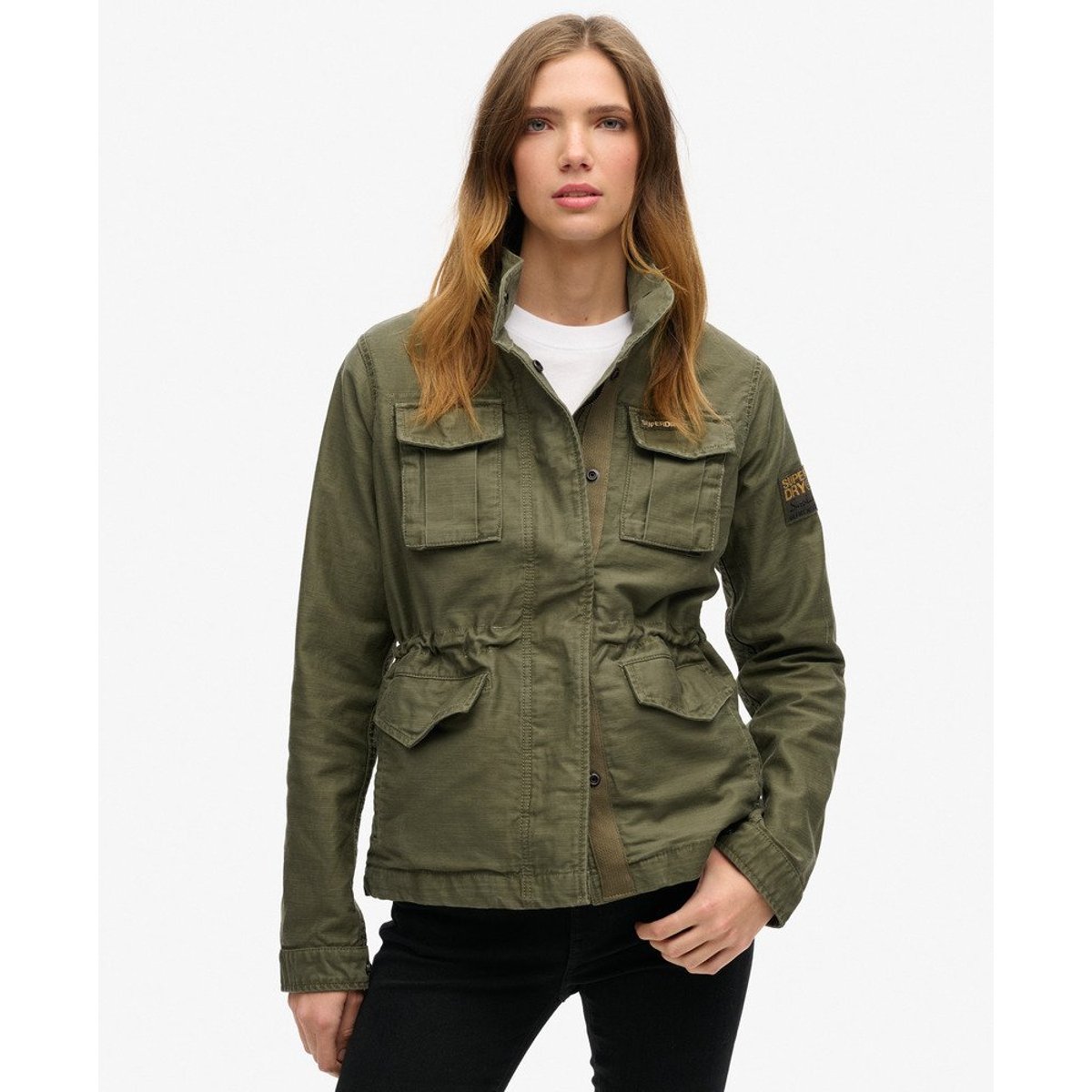 Blouson M65 classique fantaisie kaki délavé, SUPERDRY