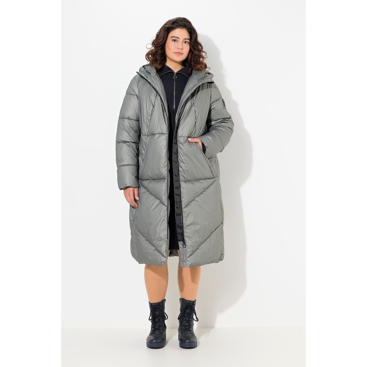 Manteau matelassé gris moyen, ULLA POPKEN