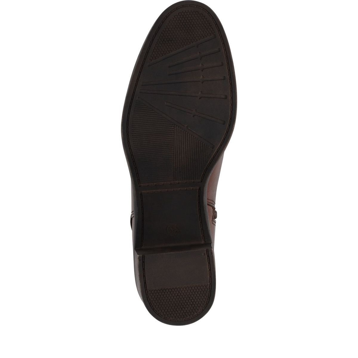Bottine en cuir marron antilope, MARCO TOZZI