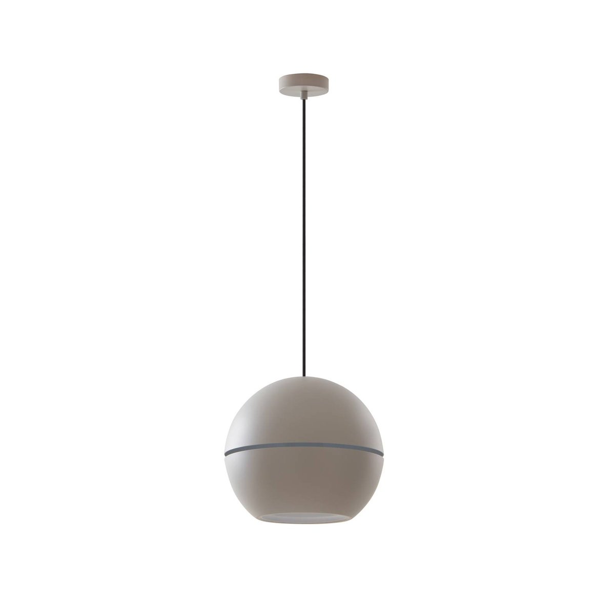 Suspension en aluminium moderne, Calantha gris clair, blanc, LUCANDE