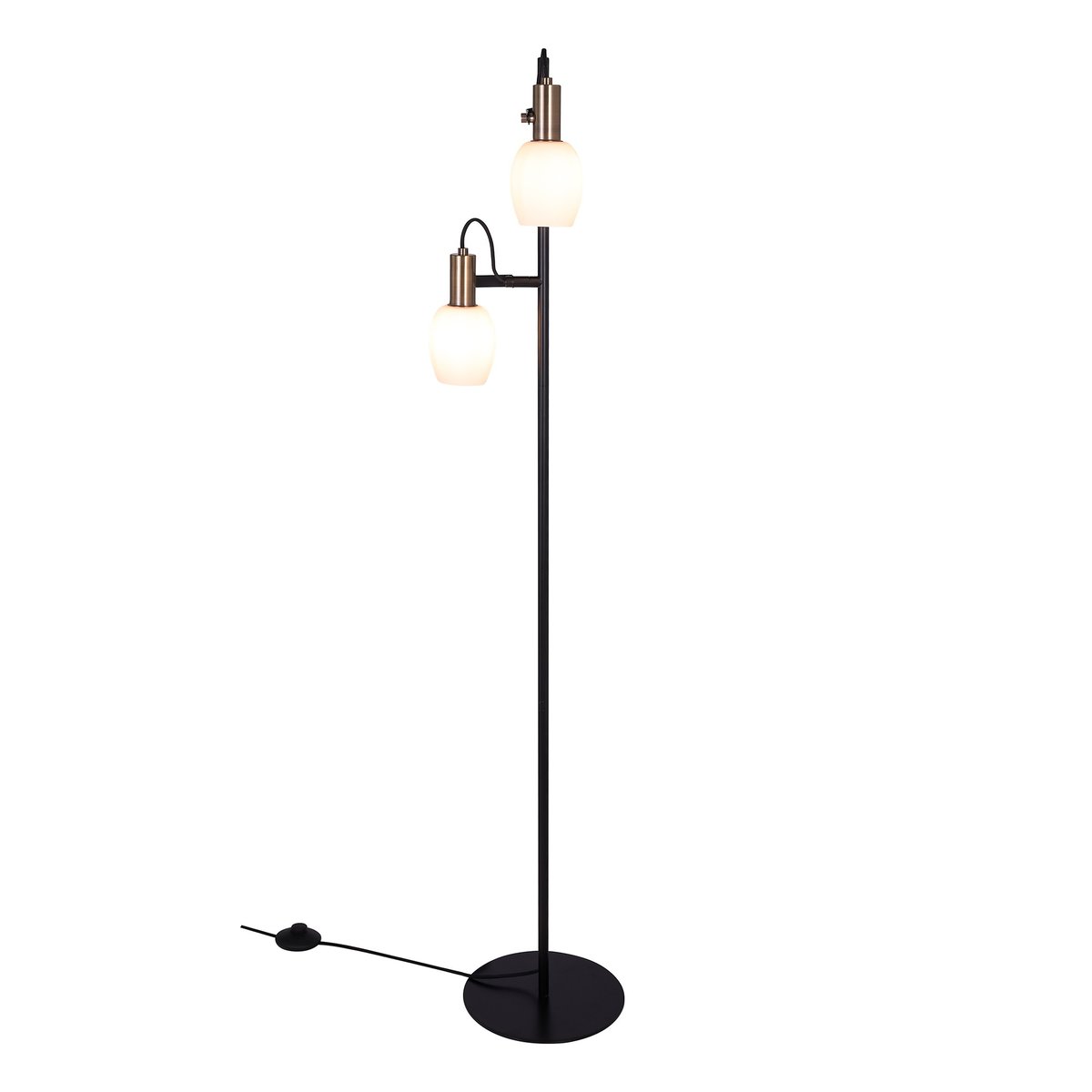 Lampadaire Lumineux et Moderne en Métal, ARILD noir, NORDLUX