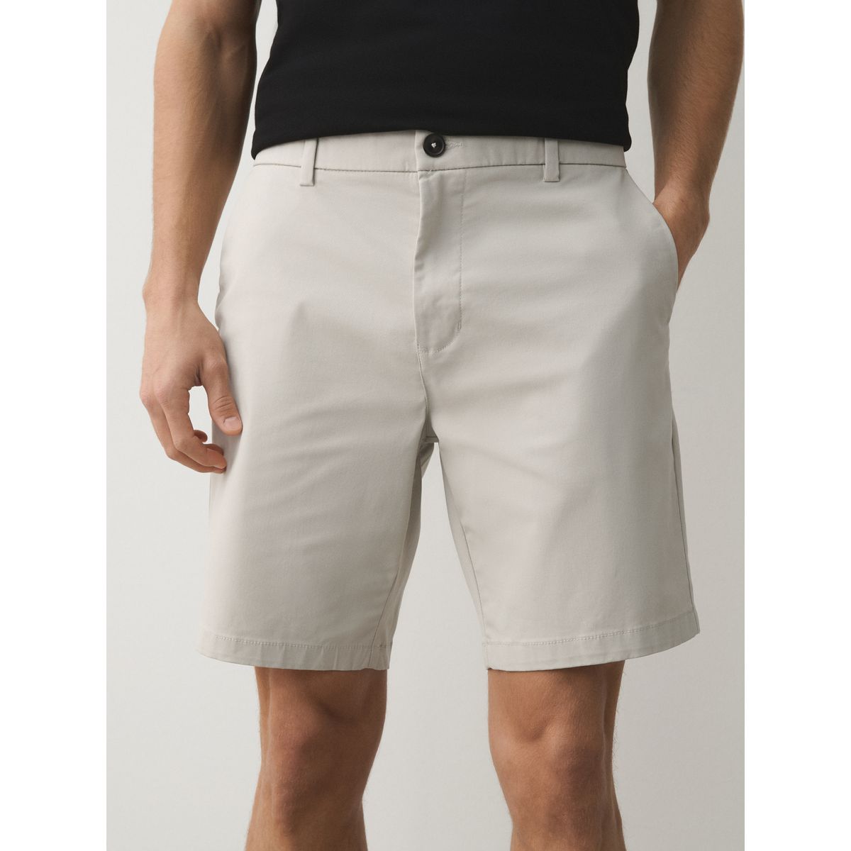 Short chino stretch, lot de 4 noir/bleu/champignon/os, NEXT
