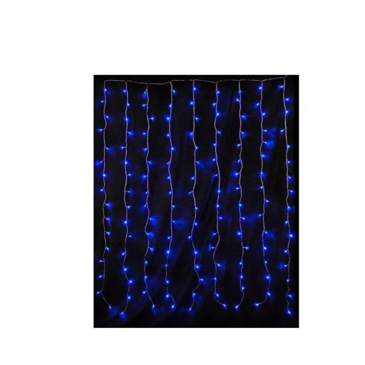 Rideau Lumineux LED Bleu 144 LED avec 8 fonctions bleu, EDEN