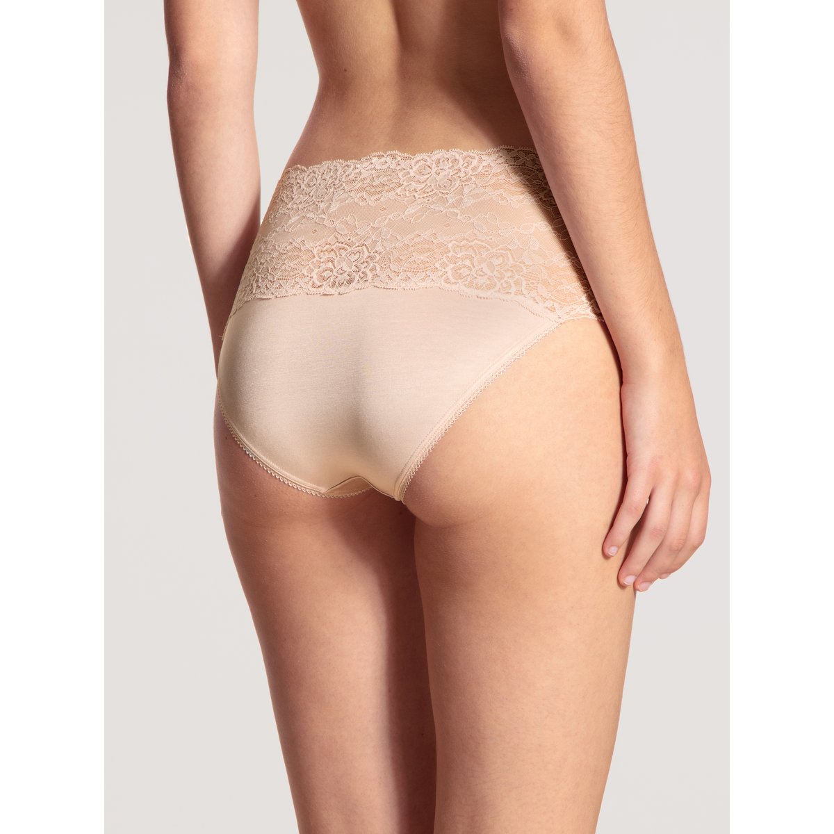 Culotte taille haute Viscose SENSUAL SECRETS dentelle parfait rose, CALIDA