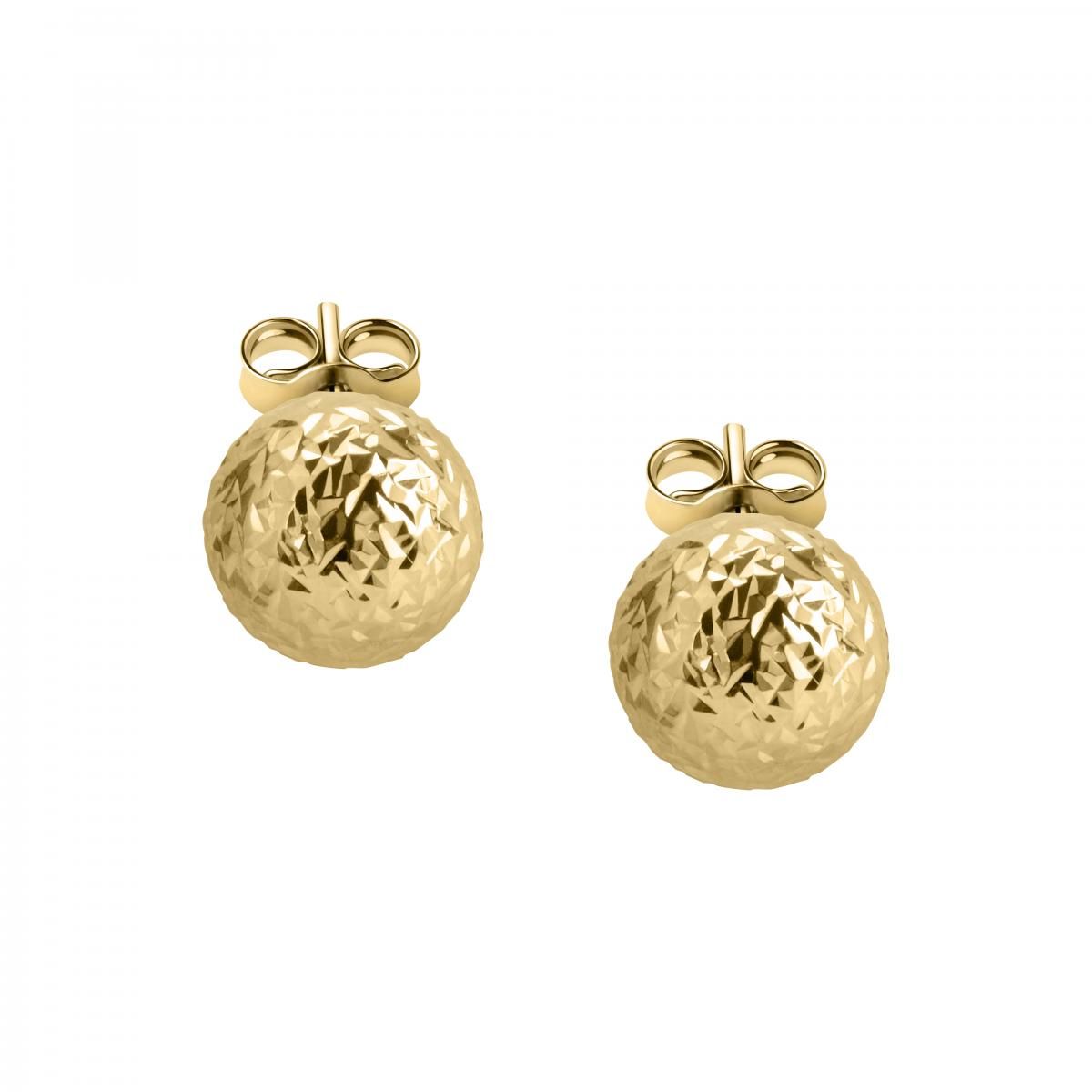 Boucles d'oreilles en or jaune 750 CLASSIC or jaune, BLUESPIRIT