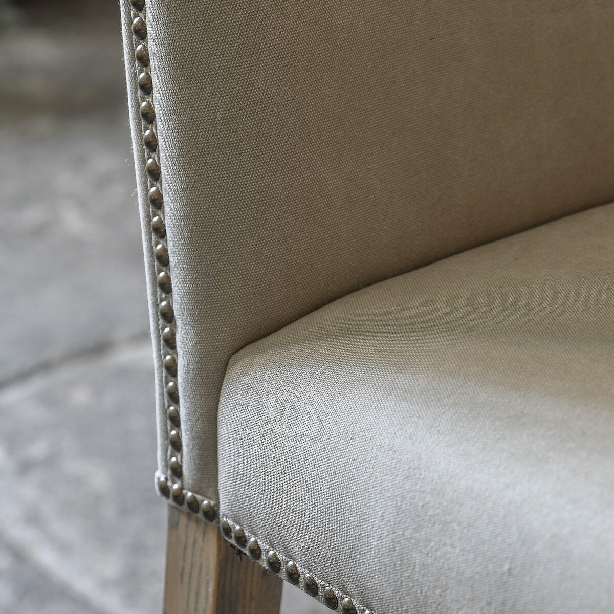 Collins Classic Linen Bar Stool (Set of 2) grey, SO'HOME