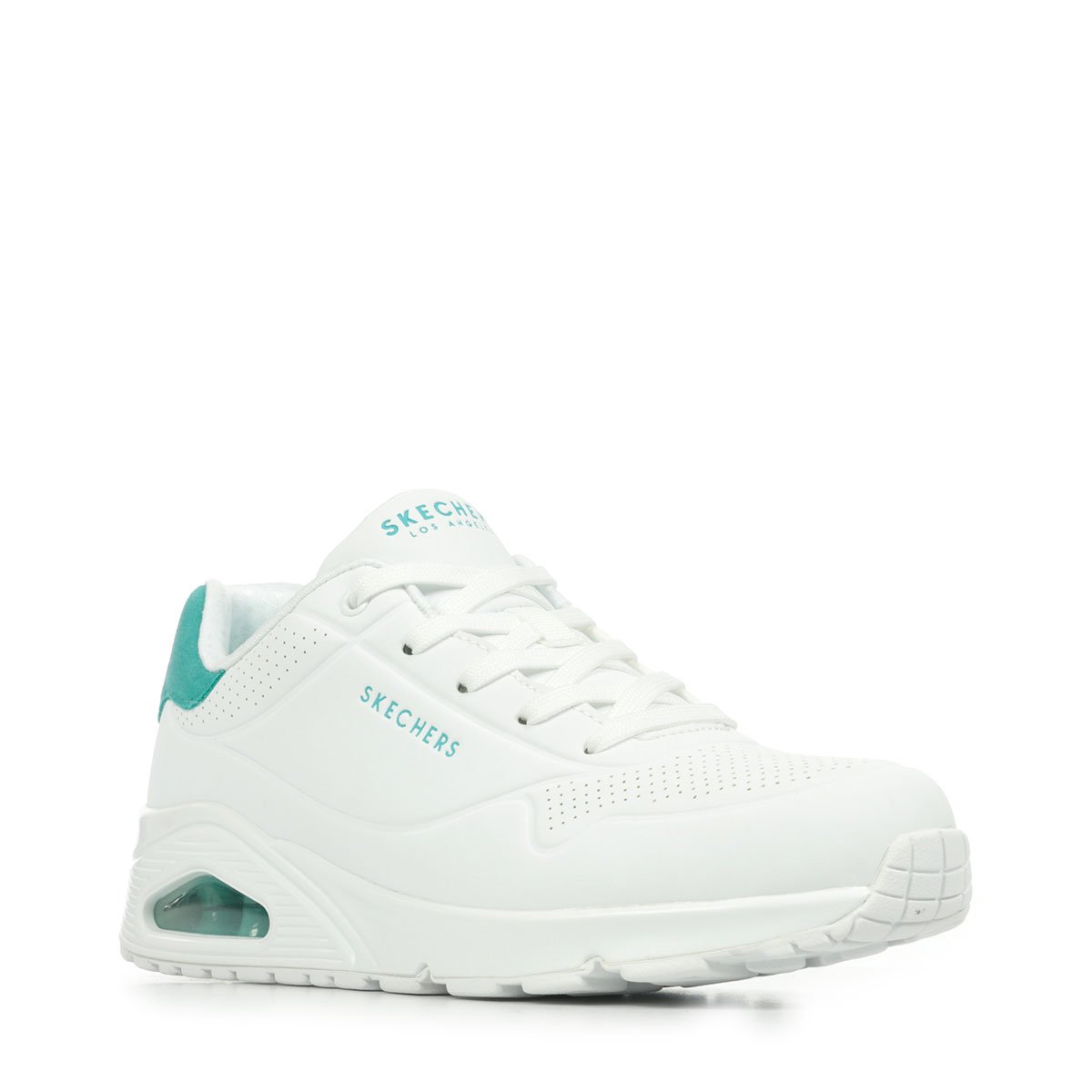 Basket à Lacets Pop Back white mint, SKECHERS