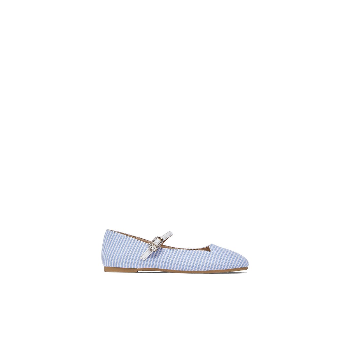 Ballerines à rayures bleu clair et blanc, LIU JO